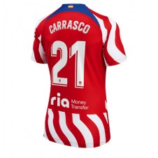 Atletico Madrid Yannick Carrasco #21 Hjemmedrakt Kvinner 2022-23 Kortermet